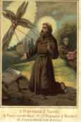 St. Francis stigmata holy card