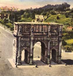 Postcard of Arch of Constantine